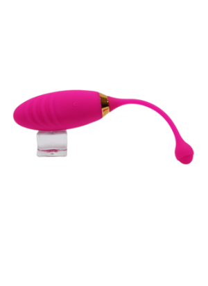 SUNDAY, Un Œuf vibrant USB avec télécommande, dans un silicone médical doux et rainuré - B21PNK